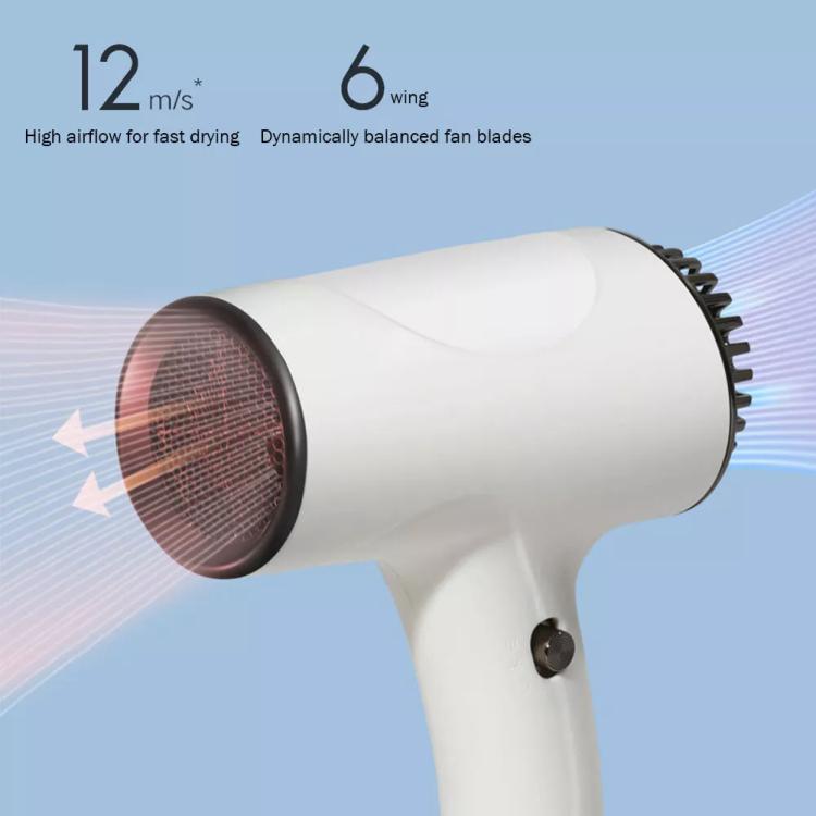 Rechargeable Wireless Hair Dryer Negative Ion Hot and Cold Wind Versatile Hairdressing Tools, US Plug, EU Plug