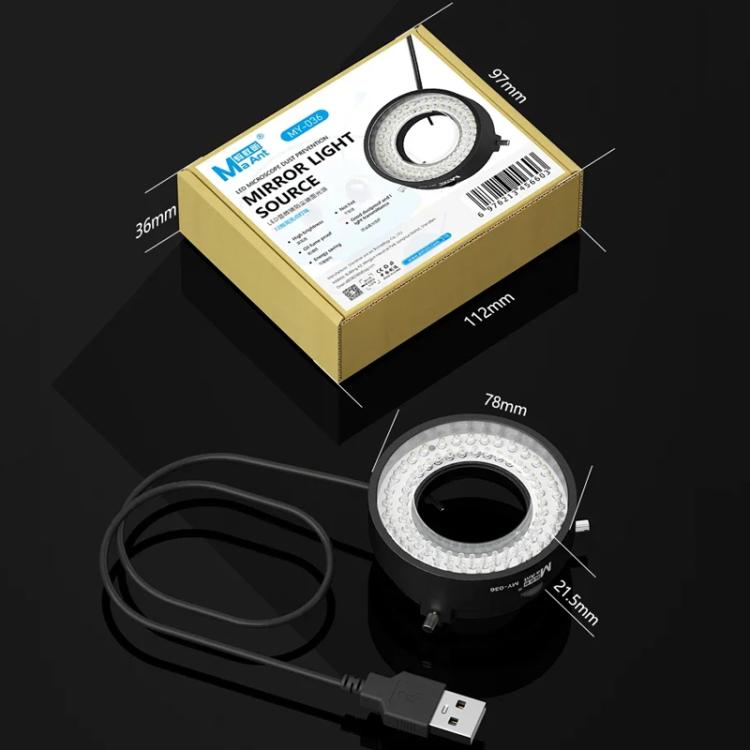 Cell Phone Repair 72 Beads Microscope Ring Light Source, MY-036 72 Beads