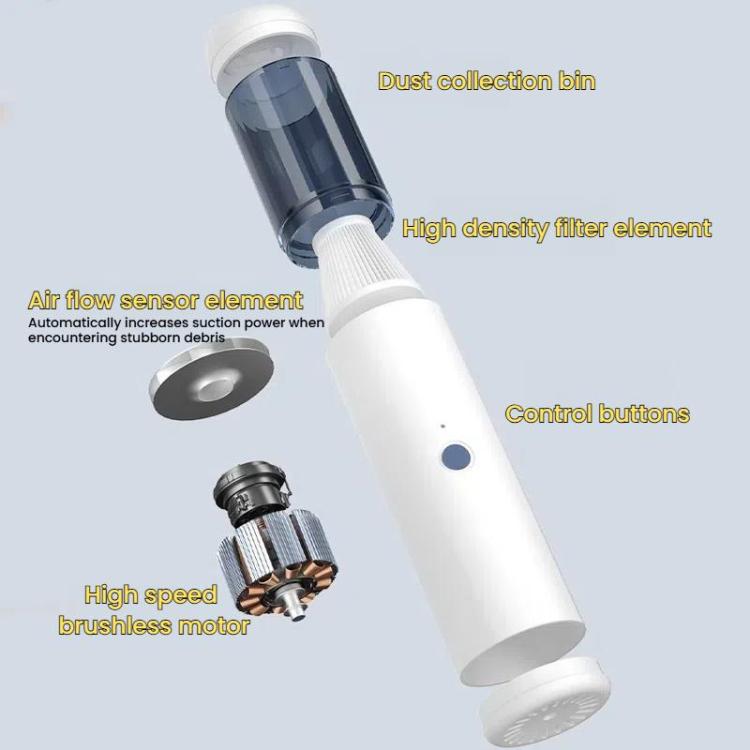 Portable Wireless Car Vacuum Cleaner Small Chargeable Handheld Wet / Dry Large Suction Household Vacuum Cleaner