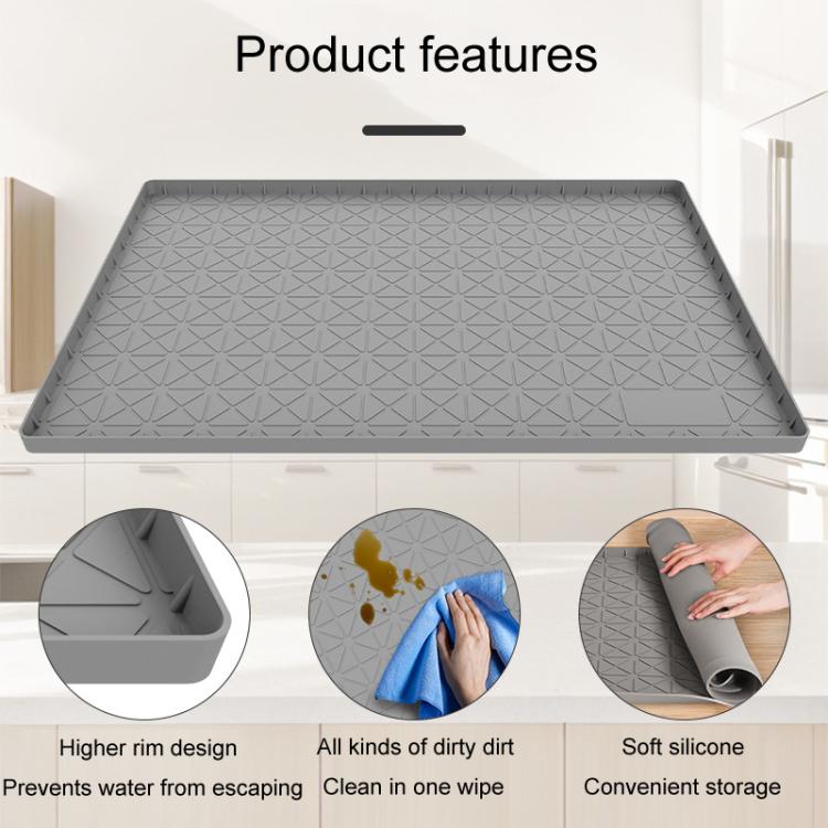 Kitchen Under Sink Waterproof Anti-Slip Anti-Grease Heat Insulation Drainage Mats, 71 x 56 x 2cm, 86 x 56 x 2.5cm