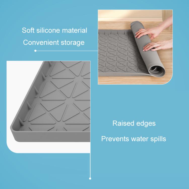 Kitchen Under Sink Waterproof Anti-Slip Anti-Grease Heat Insulation Drainage Mats, 71 x 56 x 2cm, 86 x 56 x 2.5cm