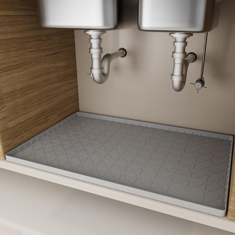 Kitchen Under Sink Waterproof Anti-Slip Anti-Grease Heat Insulation Drainage Mats, 71 x 56 x 2cm, 86 x 56 x 2.5cm