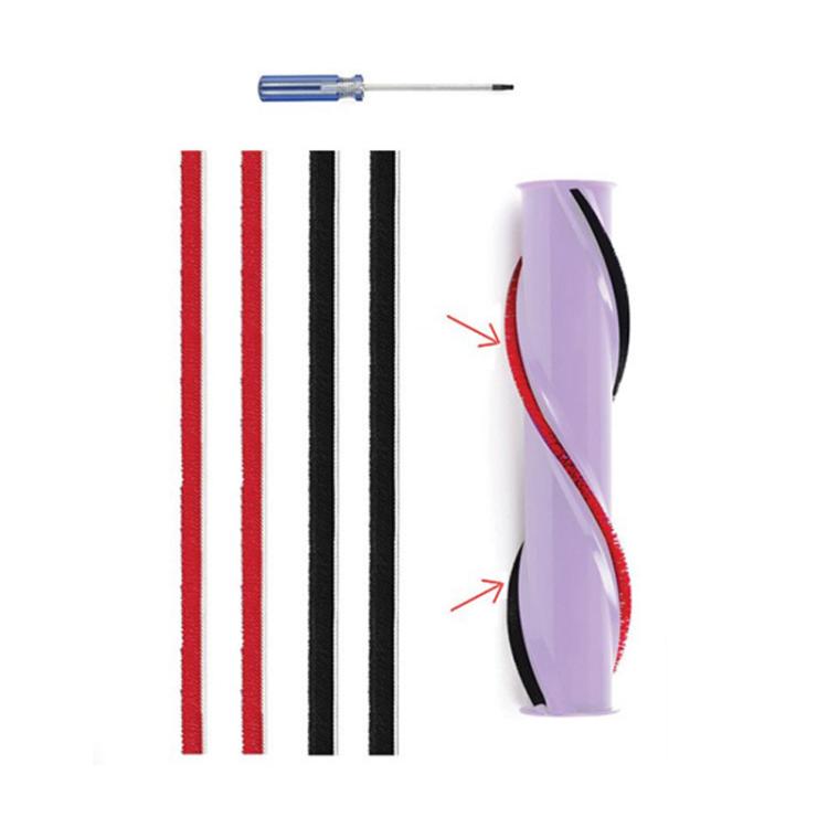 Rolling Brush Plush Strips For Dyson Vacuum Cleaner V7 / V8 / V10 / V11 Direct Drive Brush Head, 1set 571 Wide, 2sets 571 Wide, 1set 674 Thin, 2sets 674 Thin