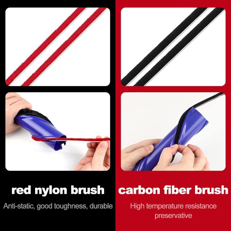 Rolling Brush Plush Strips For Dyson Vacuum Cleaner V7 / V8 / V10 / V11 Direct Drive Brush Head, 1set 571 Wide, 2sets 571 Wide, 1set 674 Thin, 2sets 674 Thin