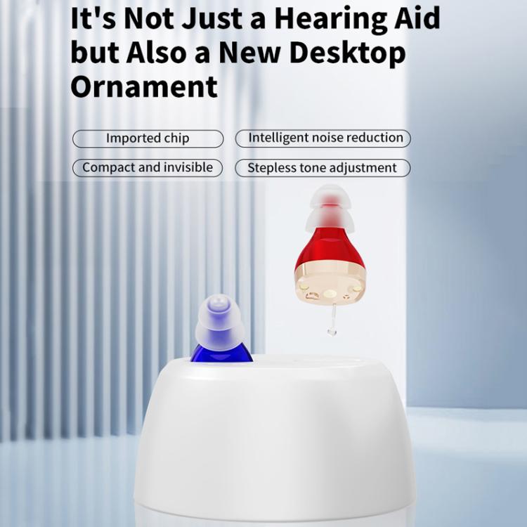 Portable Mini CIC Hearing Aid Invisible Rechargeable Sound Amplifier Collector