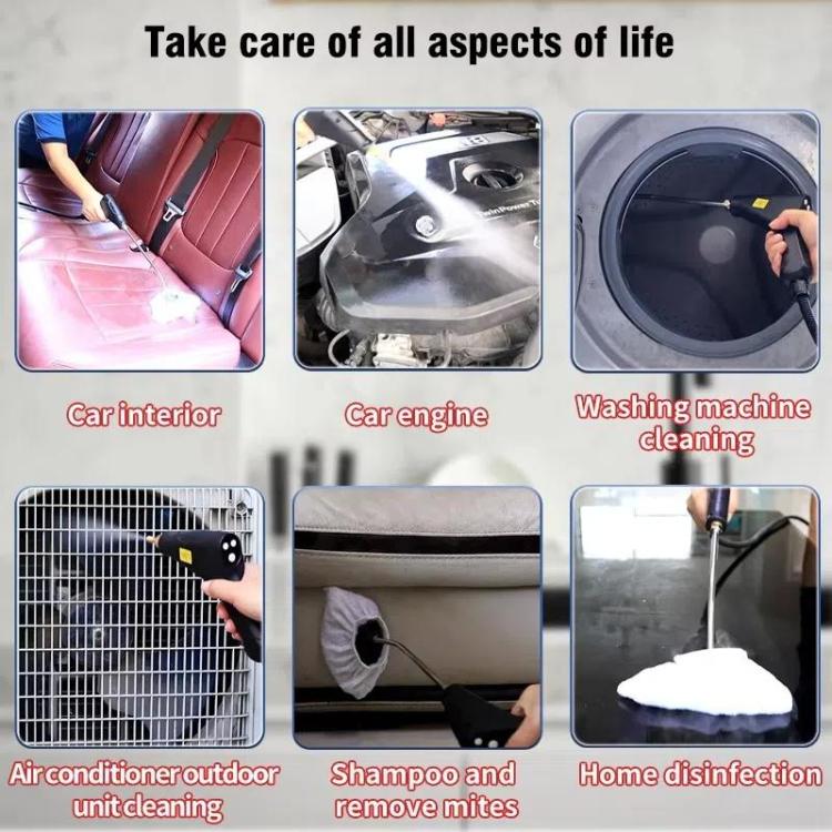 YAERDUN 1500W High Temperature Steam Cleaner Smart Digital Kitchen Hood Bathroom Cleaning Machine, 110V US Plug, 220V EU Plug, 220V UK Plug, 220V AU Plug