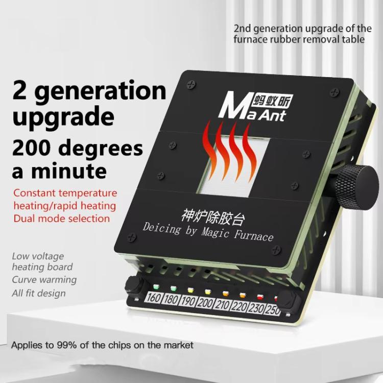Cell Phone Fixed CPU Font IC Chip Heating Degumming Platform Repair Tool Fixture, Degumming Platform