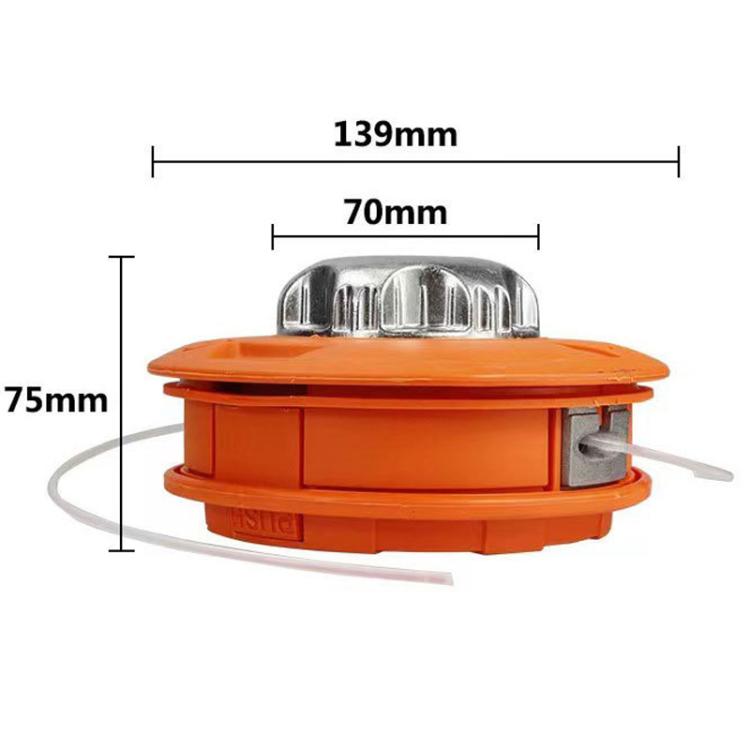 Automatic Rope Changing Mower Heads No Removal Garden Accessories, Euro Size Aluminum