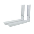 2pcs /Set Retractable Folding Microwave Oven Bracket Carbon Steel Kitchen Shelf