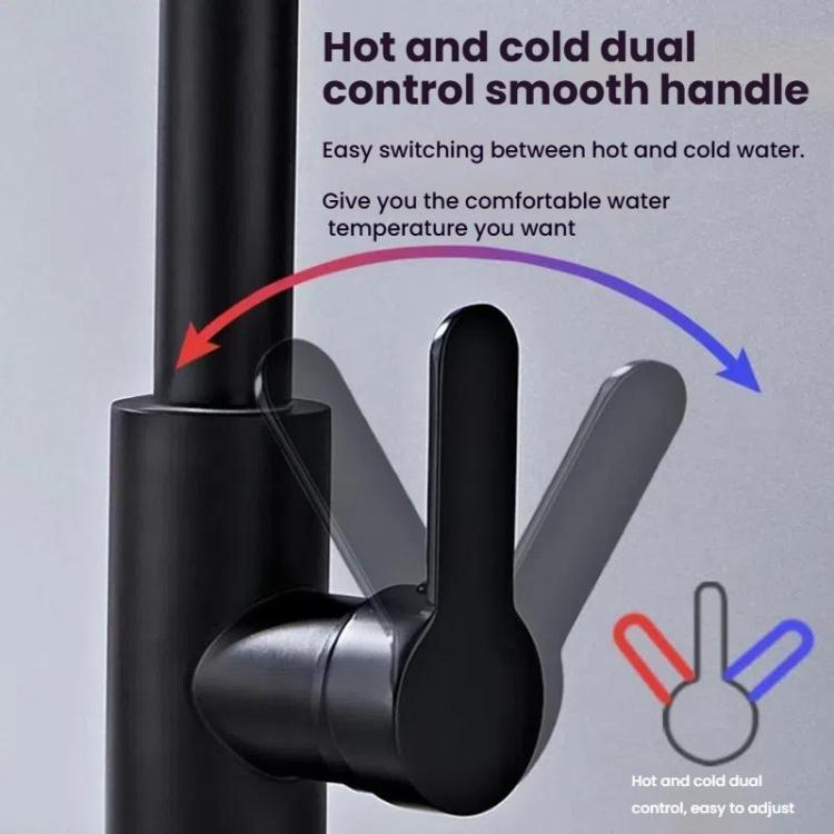 4 Modes Waterfall Kitchen Faucet Single Hole Hot/Cold Water Mixer Tap for Sink, Pull-out Version Black, Pull-out Version Silver, Pull-out Version Gunmetal Grey, Non-pull-out Version Black, Non-pull-out Version Gunmetal Gray, Non-pull-out Version Silver
