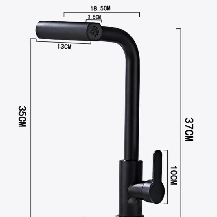 4 Modes Waterfall Kitchen Faucet Single Hole Hot/Cold Water Mixer Tap for Sink, Pull-out Version Black, Pull-out Version Silver, Pull-out Version Gunmetal Grey, Non-pull-out Version Black, Non-pull-out Version Gunmetal Gray, Non-pull-out Version Silver