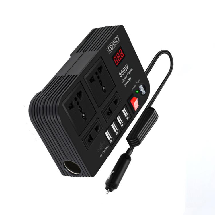 300W Car Inverter DC 12V To AC 220V Car Laptop USB Charging Universal Converter Power Adapter, E8982