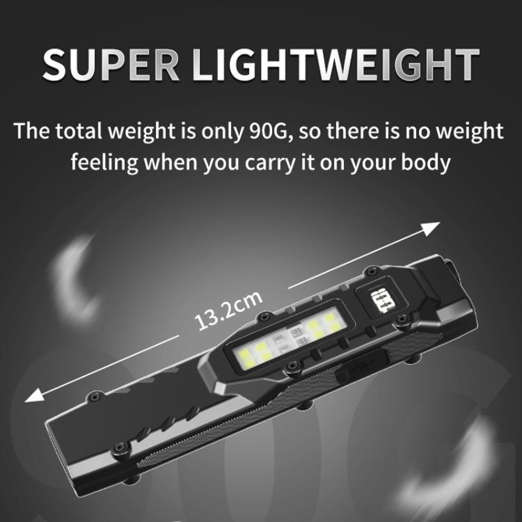 Mini Portable Self-Defense Three-Light Source Flashlight With Pen Clip