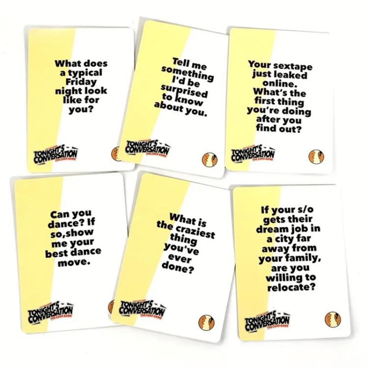 Lovers Dating Card Game Couples Conversation Card Playthings