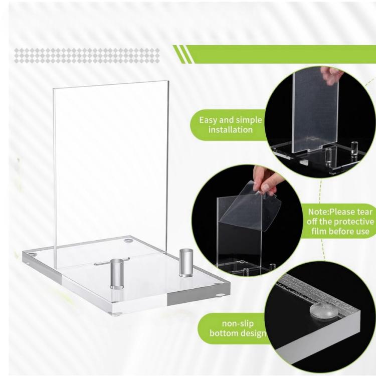 Acrylic Book Picture Frame Plate Stand