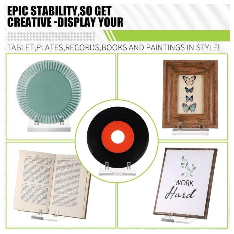 Acrylic Book Picture Frame Plate Stand