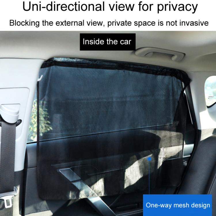 Suction Cup Car Side Window Sunshade Mesh Summer Sunshade Curtains, 1pair