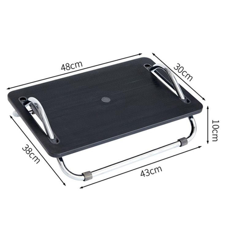 Adjustable Under Desk Foot Rest  for Office Ergonomics, Anti-Cross Leg Design Foot Stool, Metal Tube Black, Metal Tube Gray
