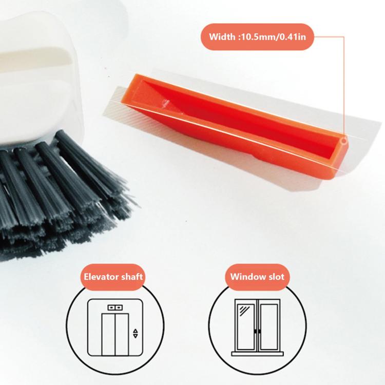 2-in-1 Detachable Window Sill Gap Brush Groove Cleaning Brush