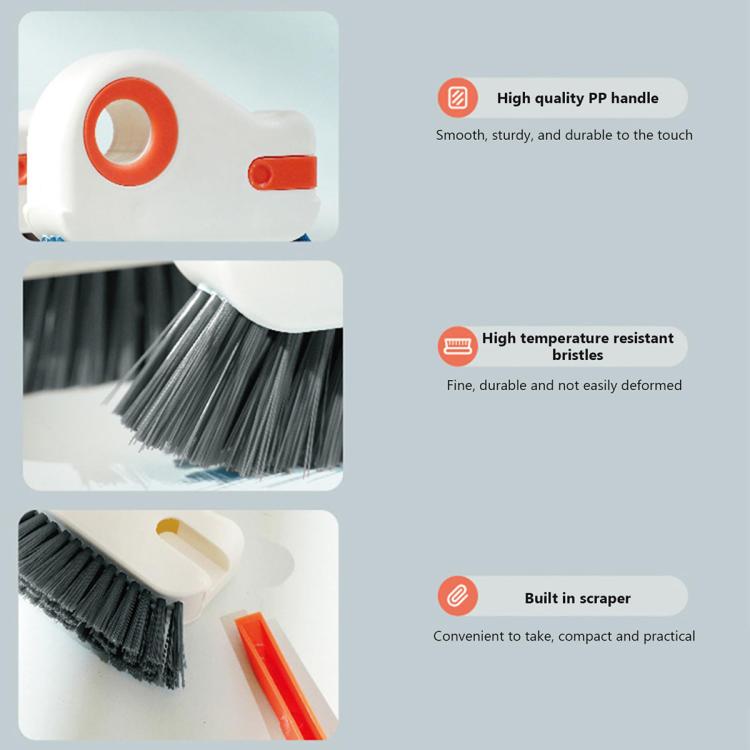 2-in-1 Detachable Window Sill Gap Brush Groove Cleaning Brush