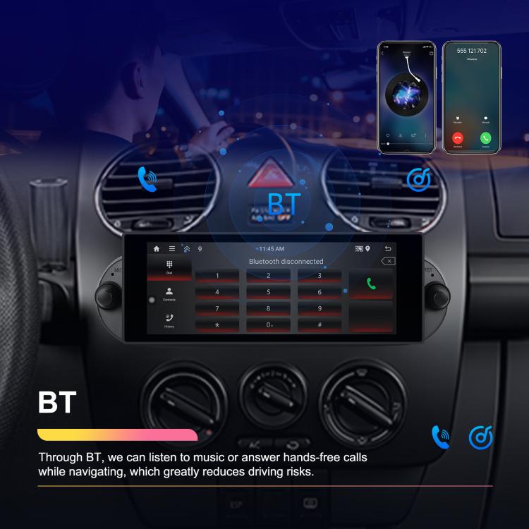 For Volkswagen Beetle 2002-2010 6.86 inch 2+64G Horizontal Screen Android Car Player, Standard, Standard+AHD+Microphone