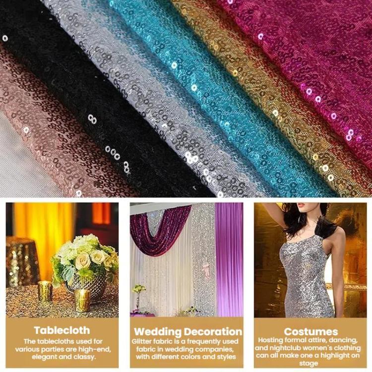 Hotel Wedding Banquet Site Background Curtains Embroidered Cloth Sequin Curtains Festival Party Decoration, 60x240cm, 60x300cm, 120cmx240cm, 120cmx300cm, 240cmx240cm, 300cmx300cm