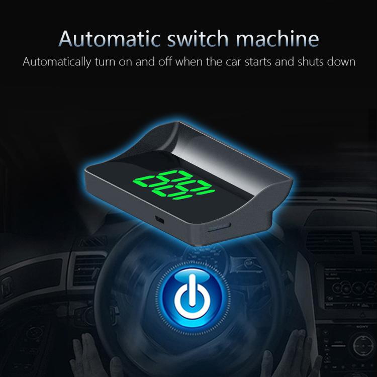 W1 Car HUD Head-up Display GPS Speedometer Speed Display, KM, MPH