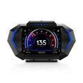 P24 Multifunctional Car HUD Head-up Display OBD+GPS Digital Speedometer Slope Meter, P24