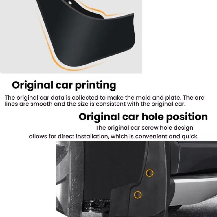For 2010-2015 Toyota Prius Car Tire Soft Rubber Mudguard