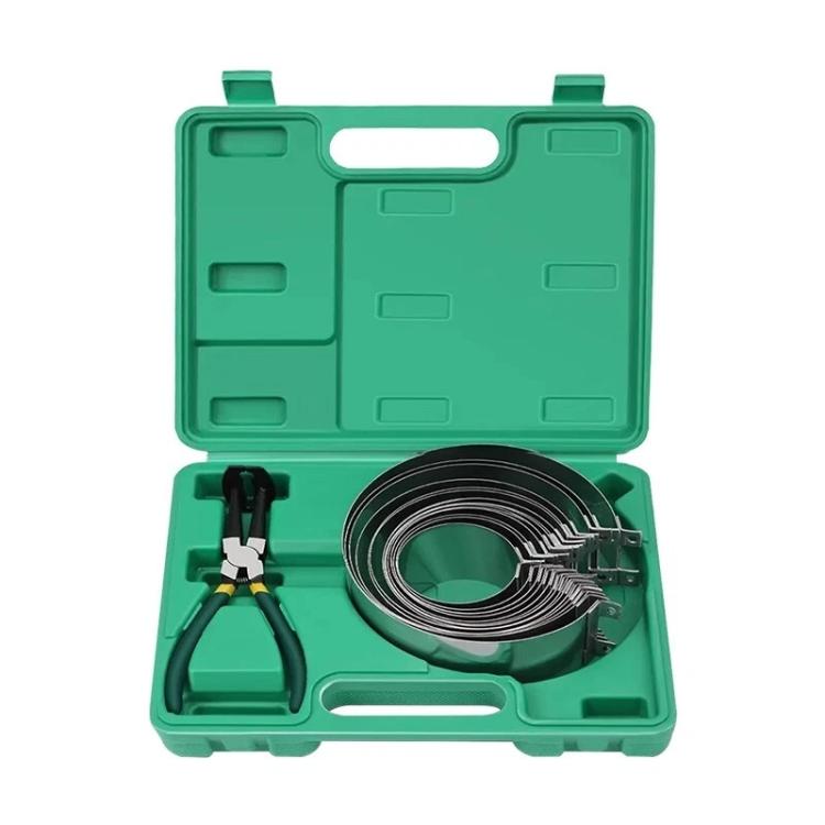 Piston Ring Compressor Clamp Remover Installation Tool Set, 14 In 1 Green