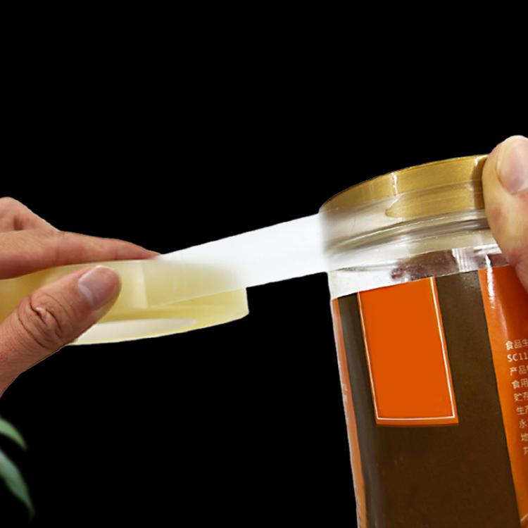 PVC Food Can Sealing Film Transparent Seamless Tape, 15mm x 20m, 15mm x 66m, 18mm x 66m, 20mm x 66m, 25mm x 66m, 15mm x 100m, 25mm x 100m, 18mm x 100m, 20mm x 100m