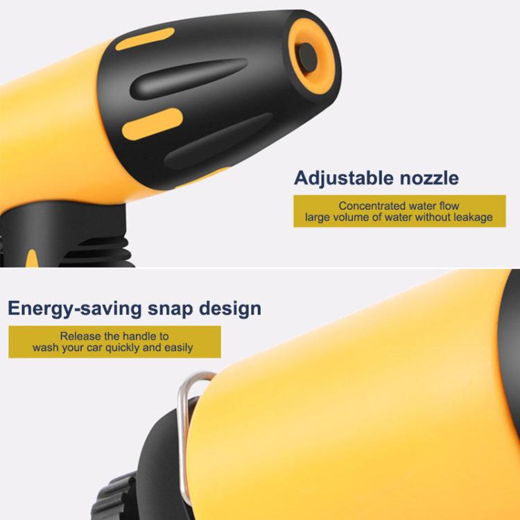 High-pressure Car Wash Sprinkler Household Spray Nozzle Rinse Watering Car Cleaning Tools, No Fittings, With Connectors+10m Spring Tube, With Connectors+20m Spring Tube, With Connectors+30m Spring Tube, With Connectors+10m Spring Tube+Foam Jug         ...