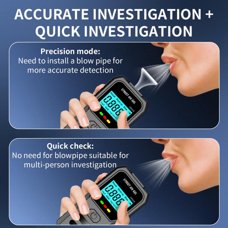 LCD Screen High-Precision Air-Blowing Dual-Purpose Alcohol Tester, 503B