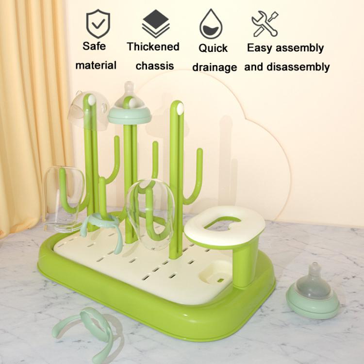 Baby Bottle Drying Rack Drain Drying Rack Insertable Bottle Brush Nipple Brush Storage Holder, Insertable Bottle