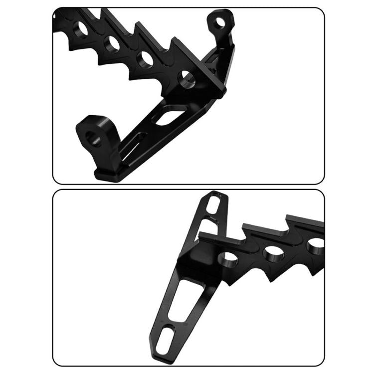 Cpj-006 Universal Aluminum Alloy Fishbone License Plate Frame License Plate Drag