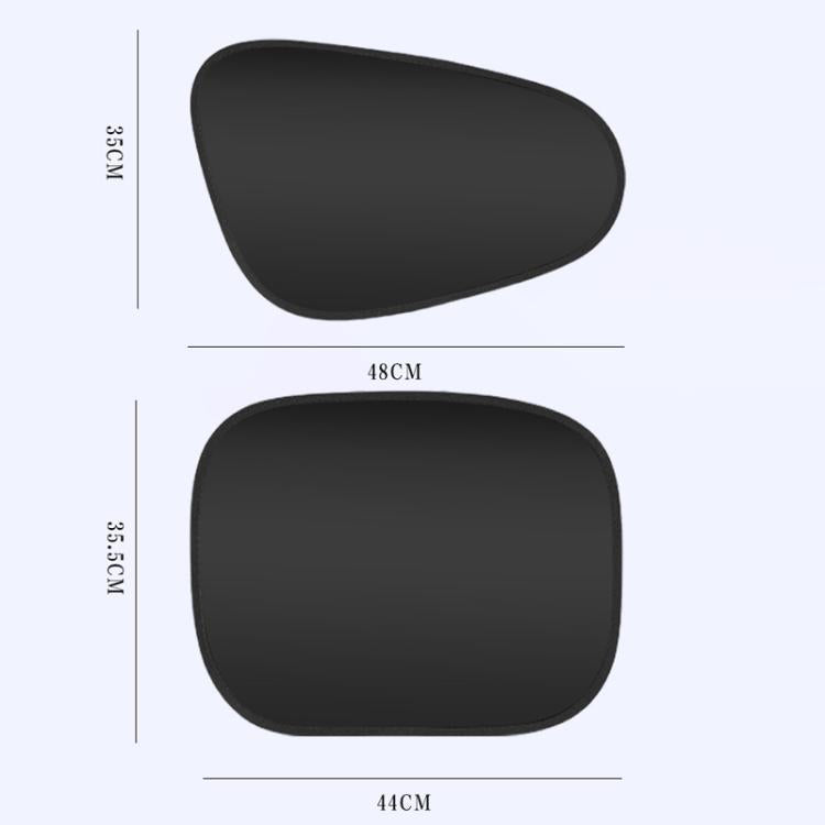 Car Summer Sun Protection And Heat Insulation Sunshade Electrostatic Attraction Side Window Visor, Driver 1380A, Passenger 1380B, Rear Row 1380C