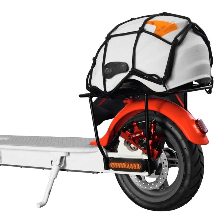 Motorcycle Scooter Fuel Tank Mesh Bag 6 Hooks Elastic Webbing Expandable Mesh Bag