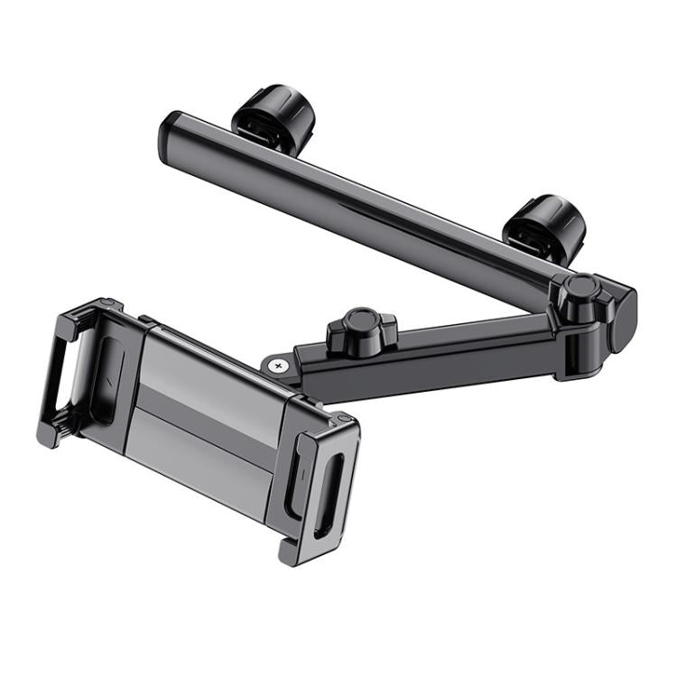 Telescopic Car Rear Pillow Phone Tablet Holder 2-section Folding Headrest Bracket, 2-Section Upgrade