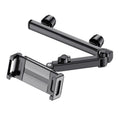 Telescopic Car Rear Pillow Phone Tablet Holder 2-section Folding Headrest Bracket, 2-Section Upgrade