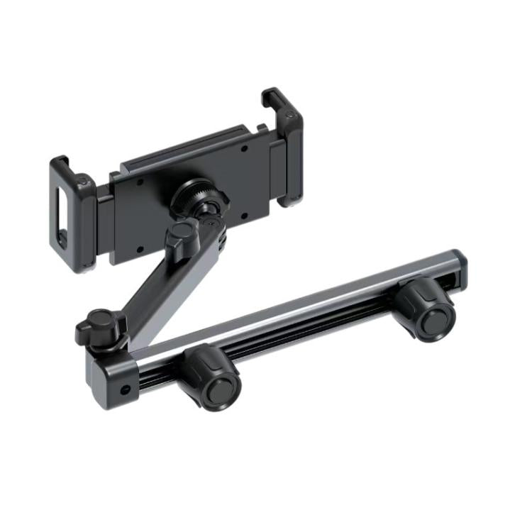 Telescopic Car Rear Pillow Phone Tablet Holder 2-section Folding Headrest Bracket, 2-Section Upgrade