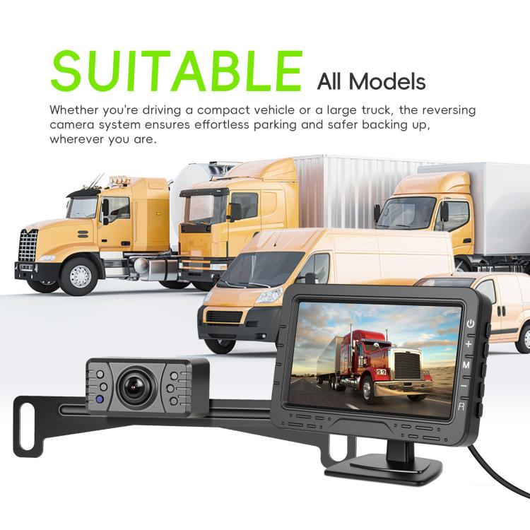 4.3 Inch Reversing Display Digital Wired HD 1 To 1 Set, North America, Europe