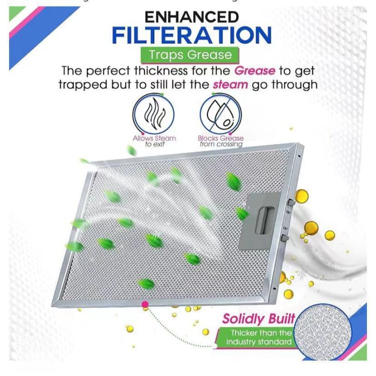 For Broan SB08087294 Range Hood 2pcs /Pack Filter 298 X 239 X 9mm