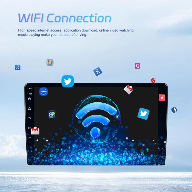 7 Inch 4+64G WiFi Version Dual Butt Universal Bluetooth Wireless Carplay Car Navigation Center Control, Standard, Standard+AHD+Mic