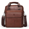 HUMERPAUL HUMH544 Business Commuter Leather Men Shoulder Bag