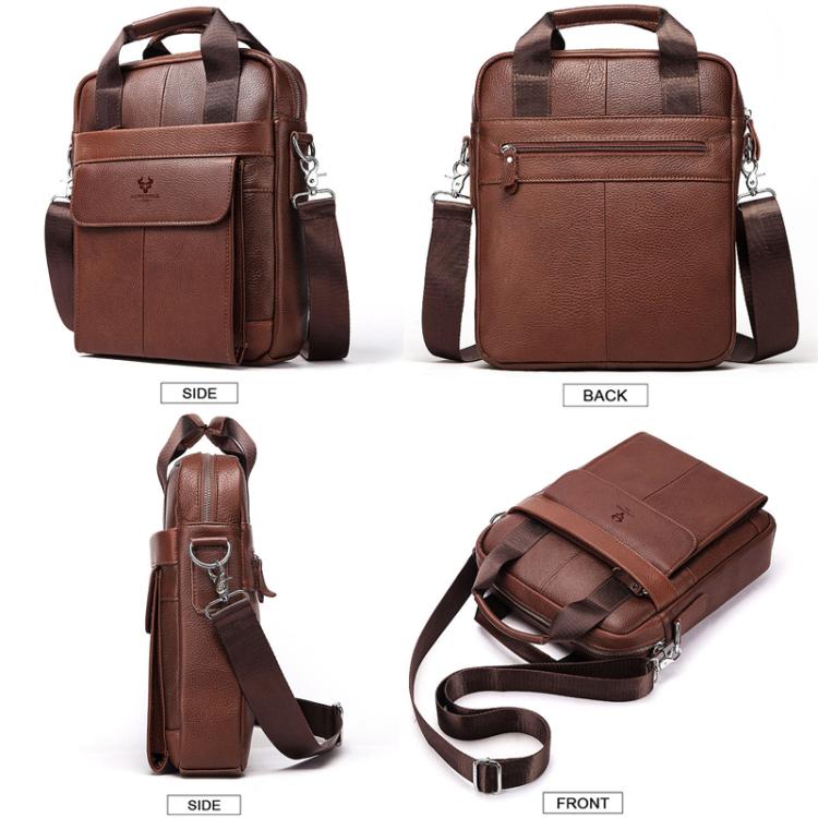 HUMERPAUL HUMH544 Business Commuter Leather Men Shoulder Bag