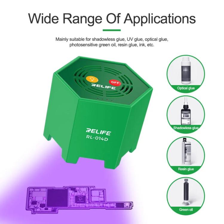 Smart UV Curing Lamp LED Ultraviolet Mobile Phone Repair Shadowless Glue Green Oil Quick-drying Oil Curing Lamp, RL014D
