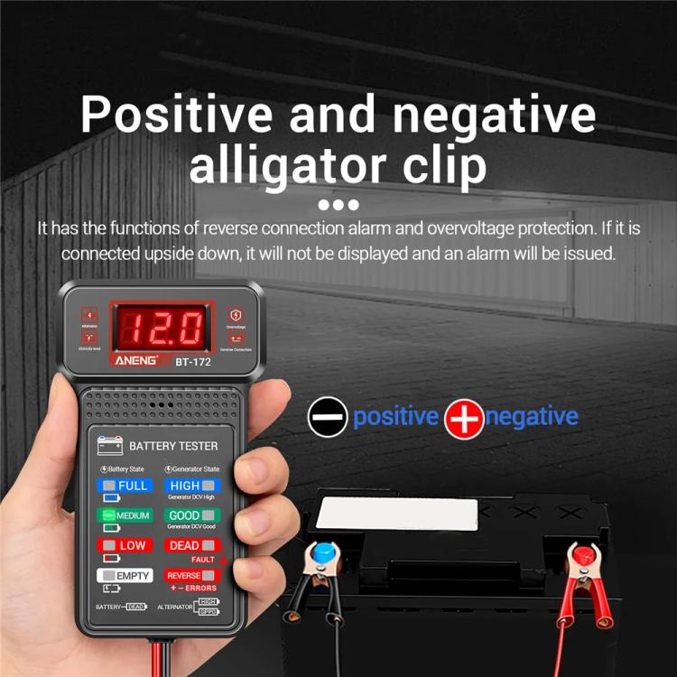 ANENG High-Precision Automobile Battery Tester, BT172