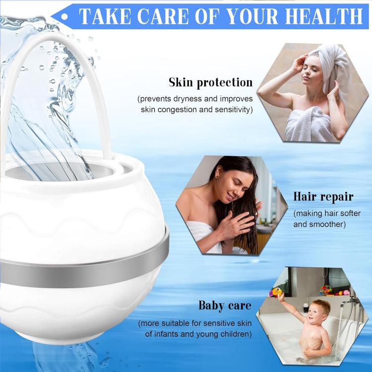 Universal Bathtub Faucet Water Filter No Drill Hang-On Bath Shower Purifier,