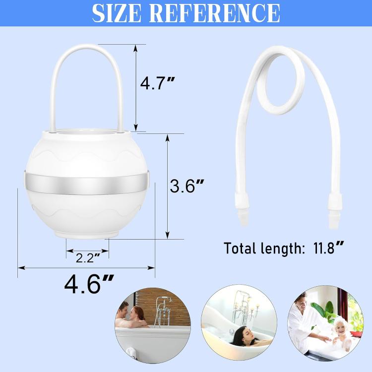 Universal Bathtub Faucet Water Filter No Drill Hang-On Bath Shower Purifier,
