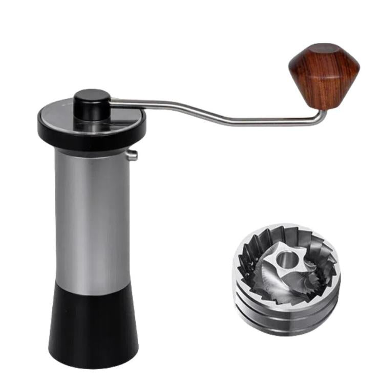 Manual Coffee Grinder with 5-Claw 420 Stainless Steel Burr External Click Adjustable Grind Settings
